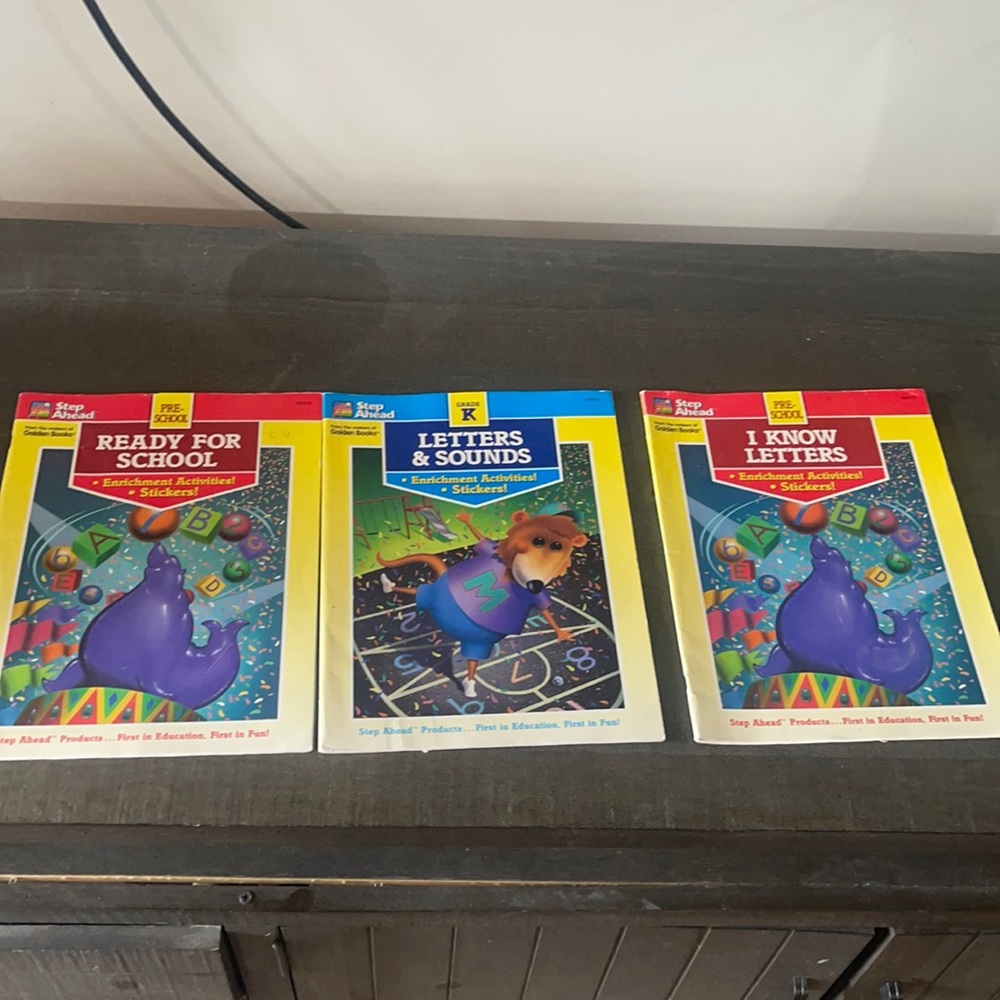 3 Step ahead learning activity books